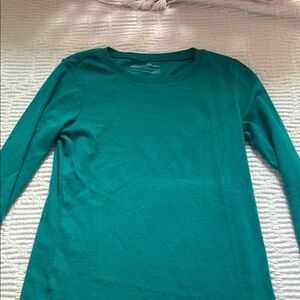 Eddie Bauer Teal Long Sleeve Women's Top